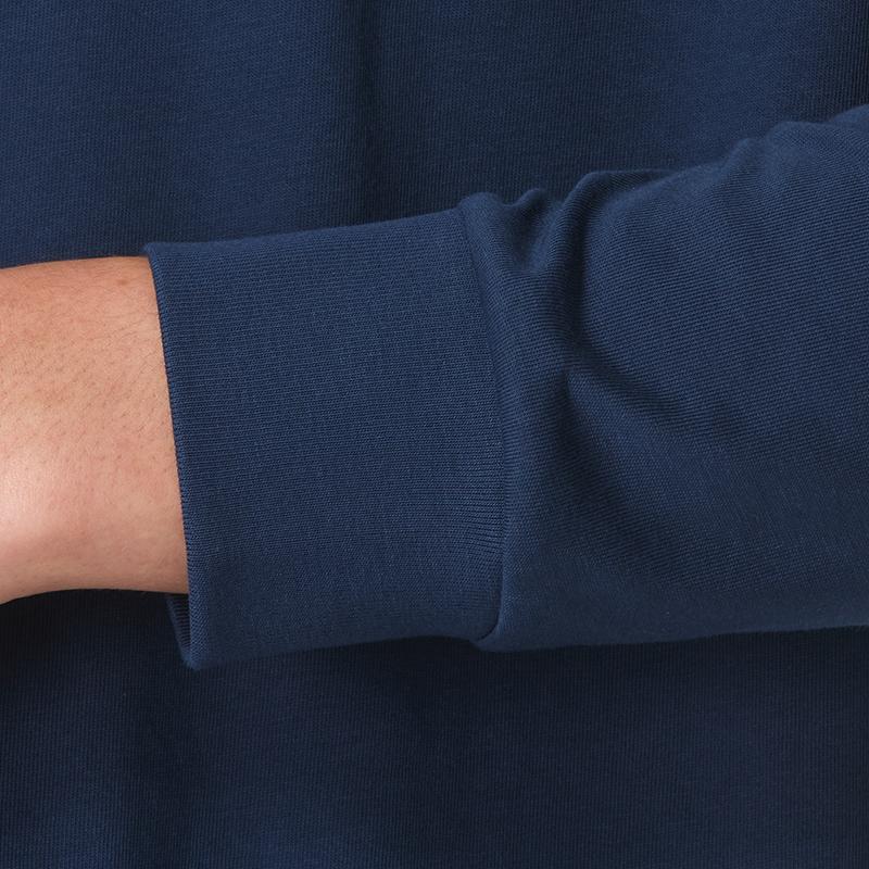 Puma Logo Design Casual Loose Breathable Round Neck Long Sleeve T-Shirt Men Tops Blue 628138-14