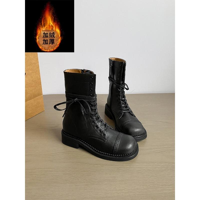 

Cowhide version~ retro leather inner height increase 7cm boots fashion boots women s old knight boots belt buckle boots 40