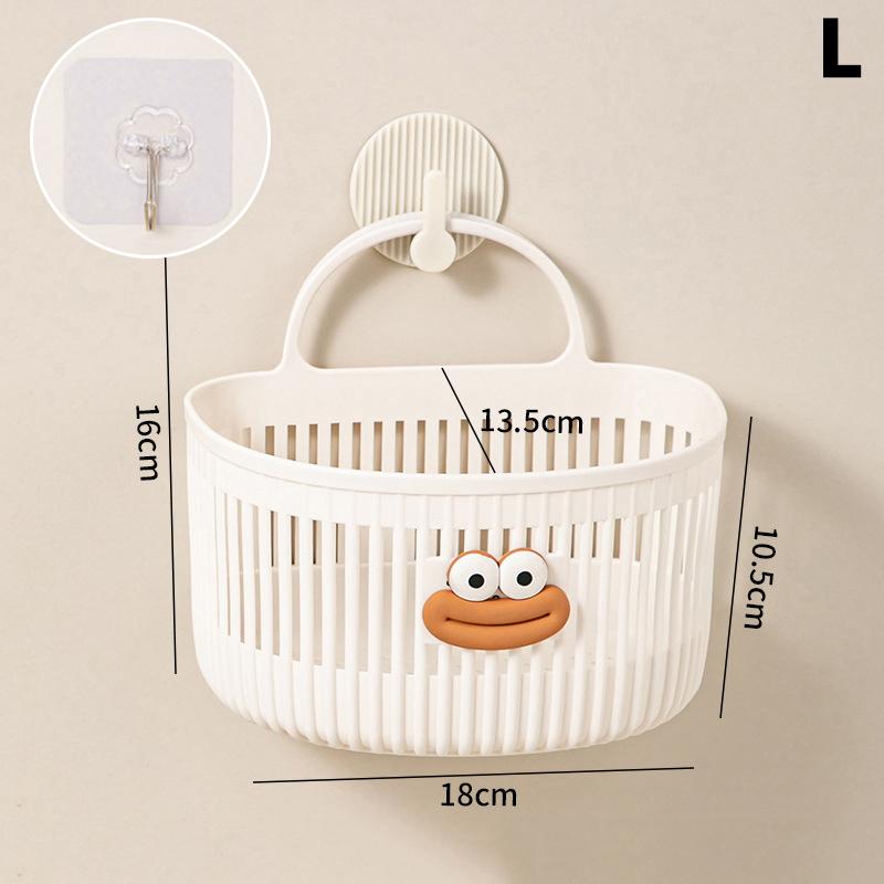 Многофункциональная мультяшная маленькая подвесная корзина, корзина для хранения полотенец для лица в ванной, настенная подвесная корзина для кухни, общежития, прикроватной тумбочки L