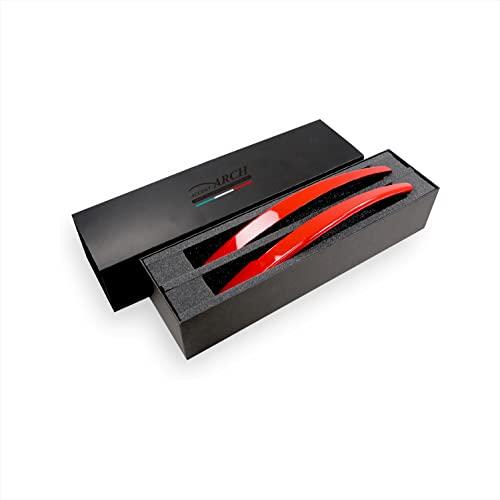 Eve Design Original Product: FAA Series Fender Arch Covers/Accent Arches for Abarth 500/695/595 (Part Number: FAA-176 (Red))