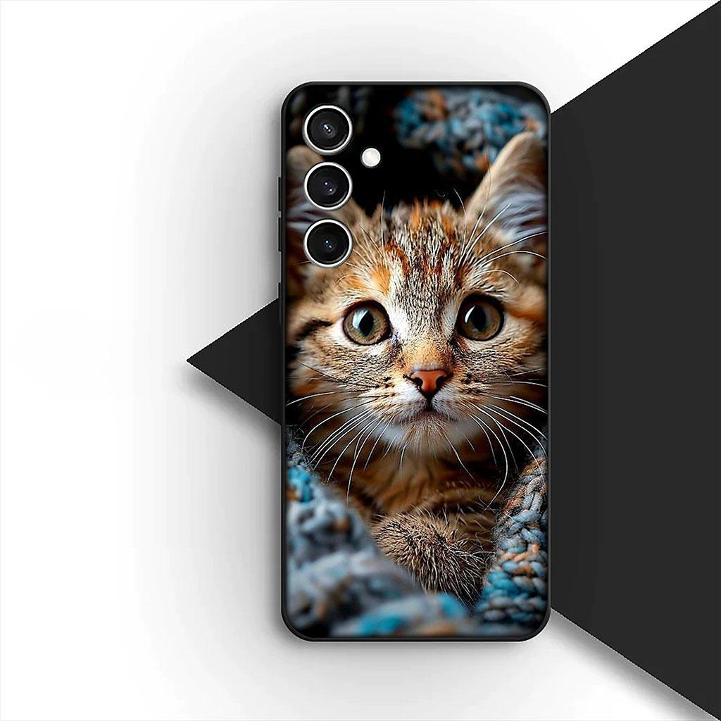 Phone Cover for Huawei P30 P20 Mate 20 Lite Pro Y7 Y6P Y7A 2019 Nova 5T 3I Funda Casing Soft Case Cartoon Cat Meow Kitten