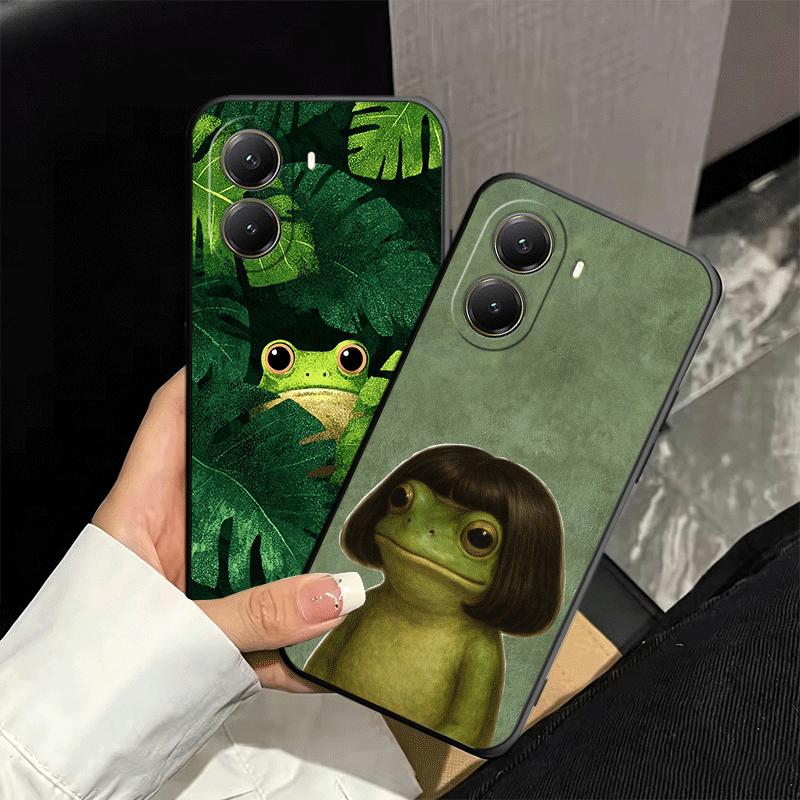 Cute Cartoon Frog Soft Phone Case for Xiaomi Poco X5 X6 X7 X8 Pro Max X3 F7 F8 Ultra M8 M7 M6 M5 Redmi 15 15C 14C 13C 12C X4 F6