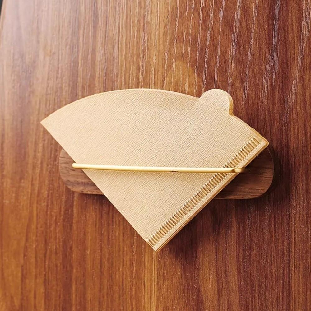 Wooden Coffee Filter Holder Wall-mounted Filter Storage Stand Table Napkin Holder  Kitchens