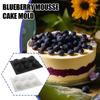 Blueberry Mousse Silicone Mold 6-Cavity 3D Fruit Shape Baking Pan For Chocolate Brownie Dessert Cake Decorating Tool