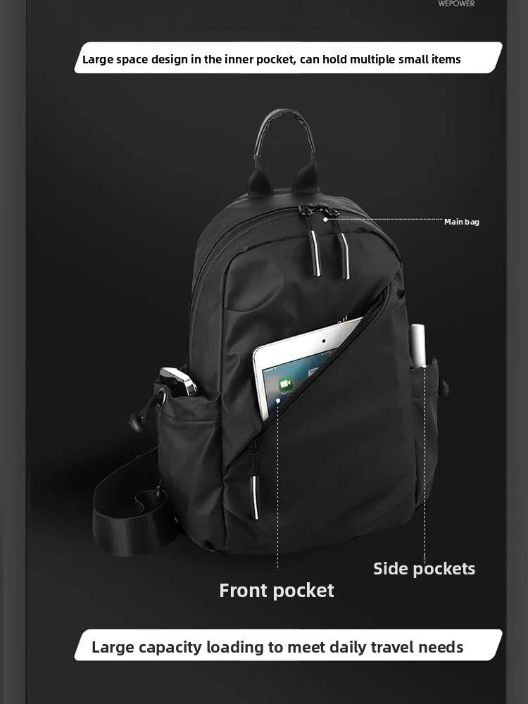 Men Luxury Waterproof Chest Bag Nylon Large Capacity Outdoor Travel Shoulder Bag High Quality Crossbody Sling Backpack