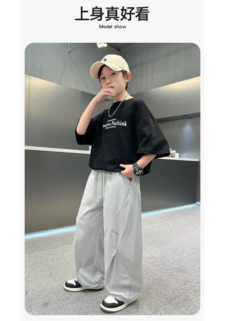 Boys' summer pants 2026 new mid size children's summer boys' thin summer children's casual straight leg mosquito proof pants