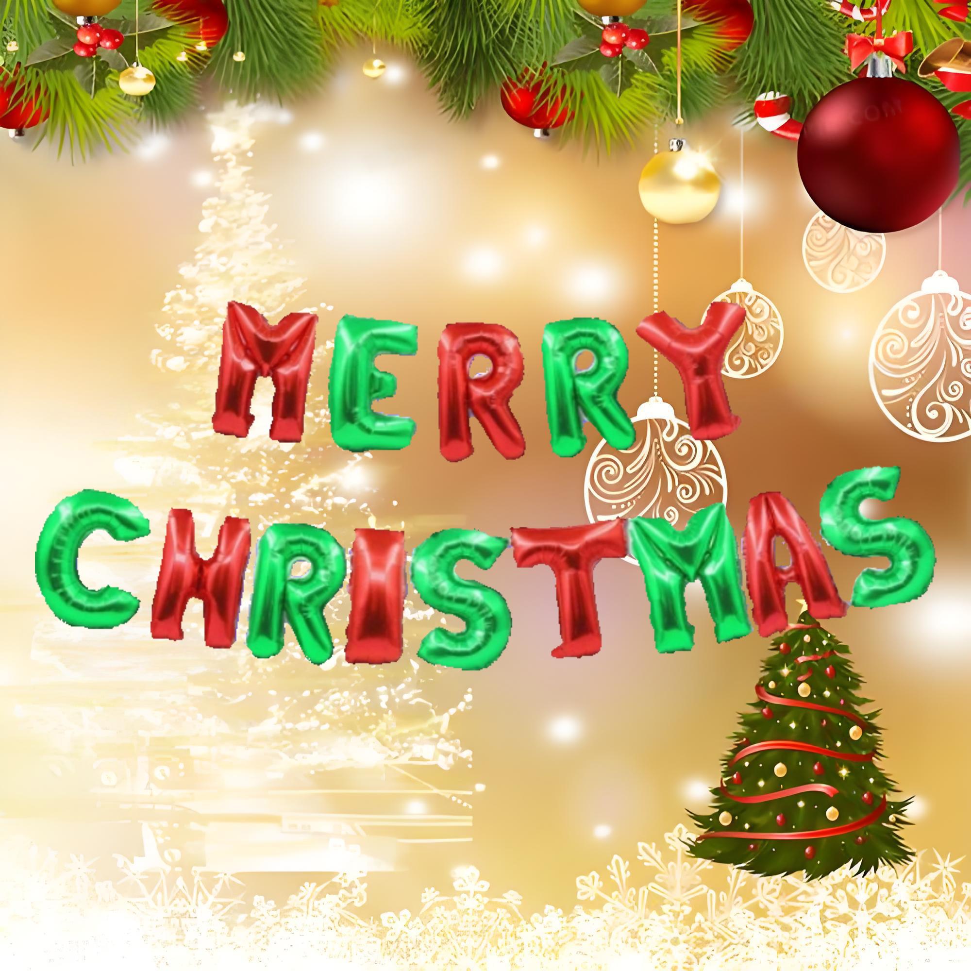 

1 штука 14-элементного рождественского шара с изображением счастливого персонажа, фольгированный шар, 22 дюйма, подходит для украшения фона рождественского праздника