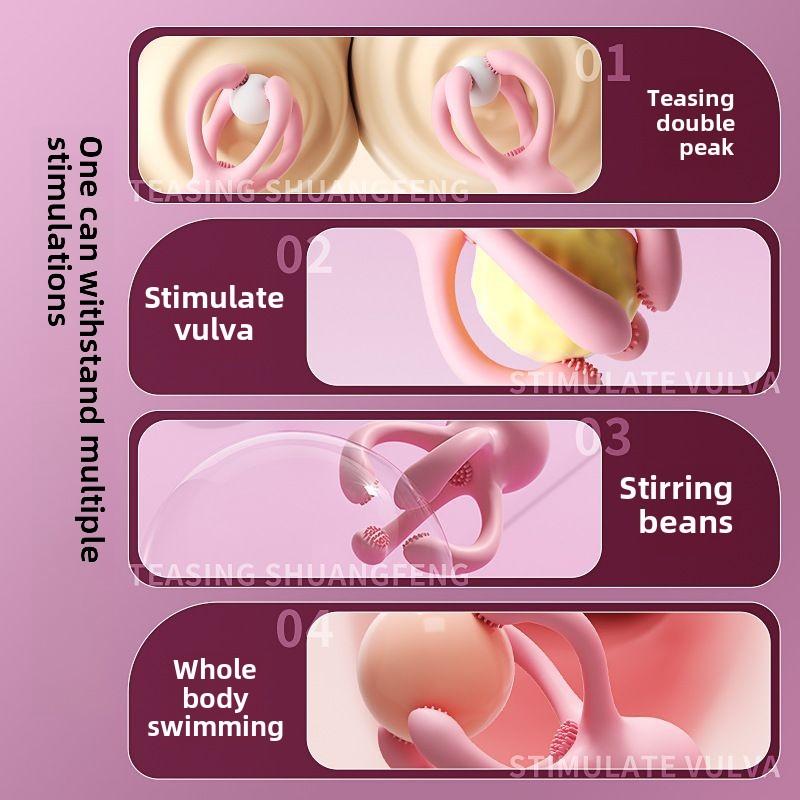 Electric Nipple Vibrator Female Breast Massage Nipple Clip Enhancer Nipple Sucking Stimulator Female Masturbator Adult Products