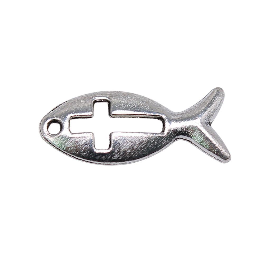 

Fish Bone Charms Multi Color Alloy Pendants For Ocean Themed DIY Jewelry Accessories A13-10pcs-8x20mm