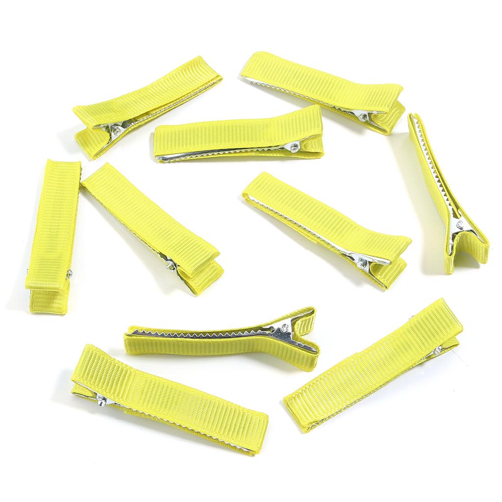 10pcs/Bag Multicolor Cloth Wrapped The Metal Duckbill Hair Clip For Jewelry Making Hairpins DIY Hairpins Base Decorations