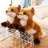 High Quality Lifelike Raccoon Plush Toy Cute Fox Soft Stuffed Simulation Animals Doll For Girls Children Kids Baby Birthday Gift