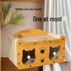 Vertical Cat Scratching Post and Bed - Wear-Resistant, All-Season Cat Claw Board & Winter Cat House with Toy