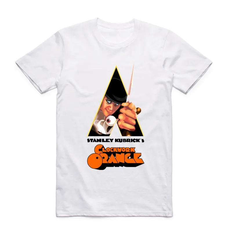 2026 Summer Fashion Men Print Stanley Kubrick's Clockwork Orange T-shirt O-Neck Short Sleeve Alex Malcolm McDowell Tee T Shirt