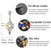 Artistic Crystal Earrings for Women - Zinc Alloy Korean Style