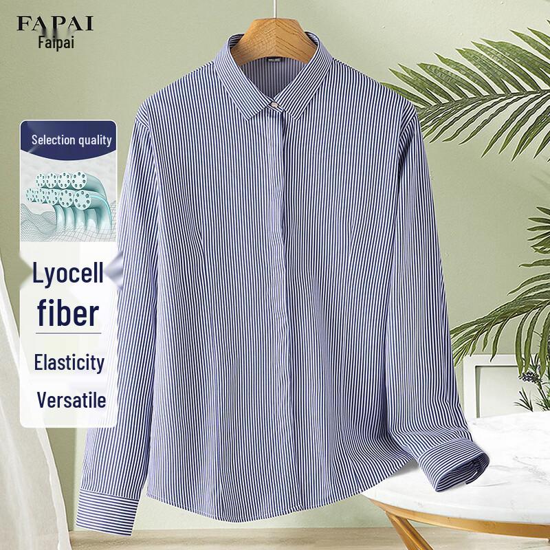 

FAPAI Women s Easy-Care Lyocell Blend Business Shirt 41