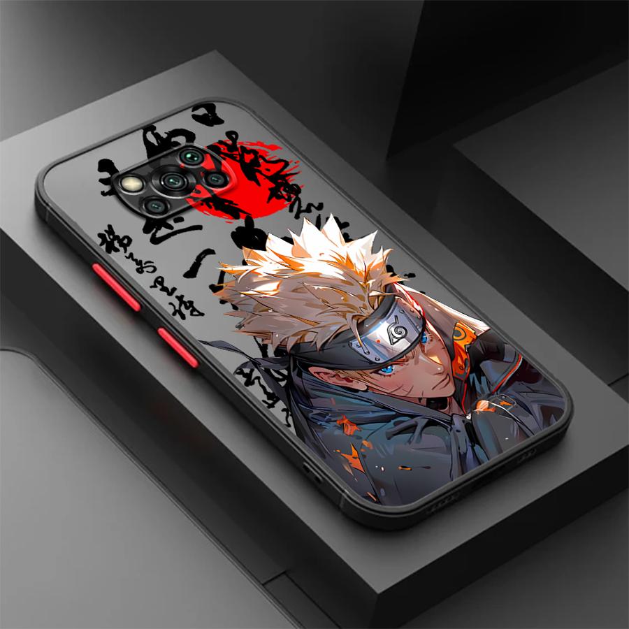

Матовый Чехол для Телефона для Xiaomi Poco C40 X3 NFC C51 C50 X3 X4 X5 Pro M5s F3 Наруто-Акацуки-Облако Poco C50