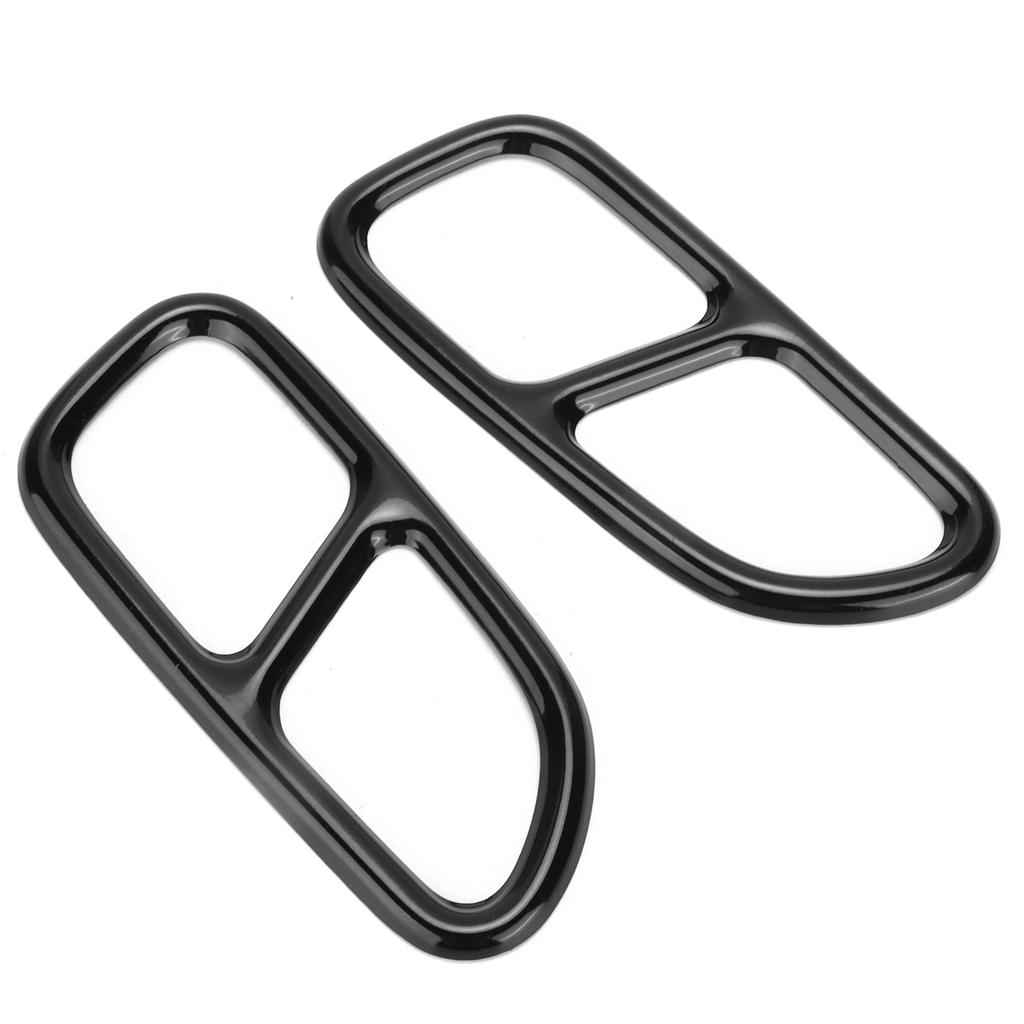 2pcs Exhaust Tip Trim Frame Quad Outlet Replacement for MercedesBenz CLA SLK R172 SL R231