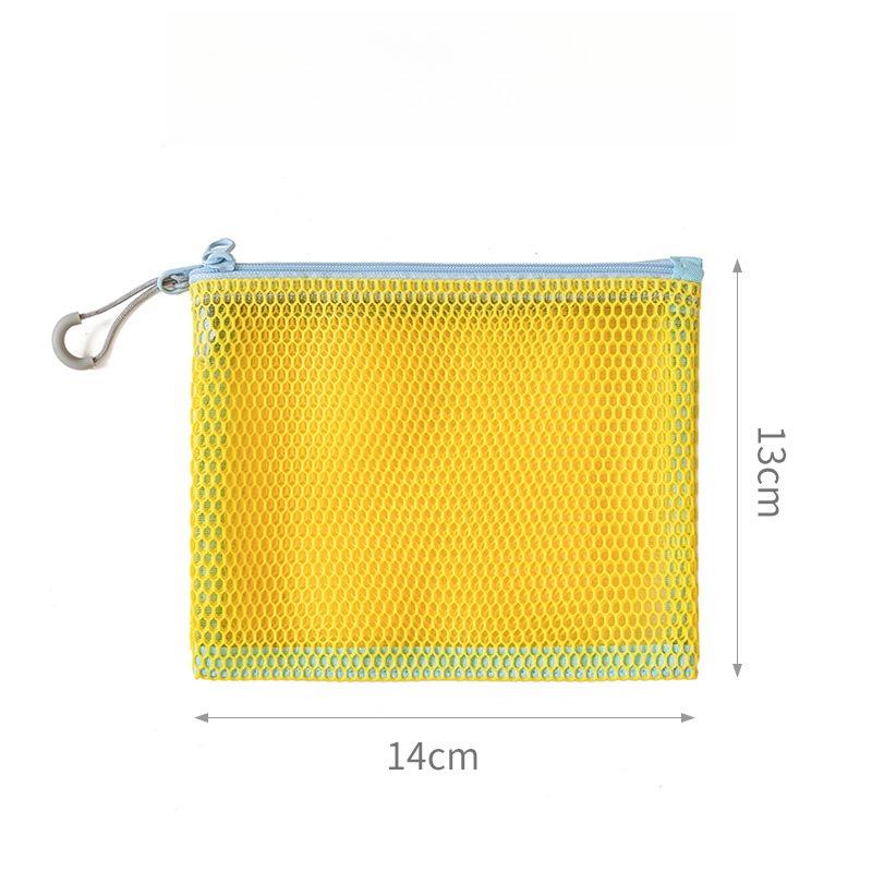 Mesh Travel Cosmetic Bag Portable Makeup Storage Bag Purses Women Large Capacity Zipper Make Up Organizer Storage Clutch