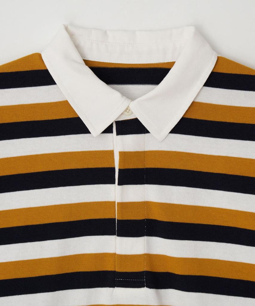 RMRN Loose Fit Stripe Rugby T-Shirt