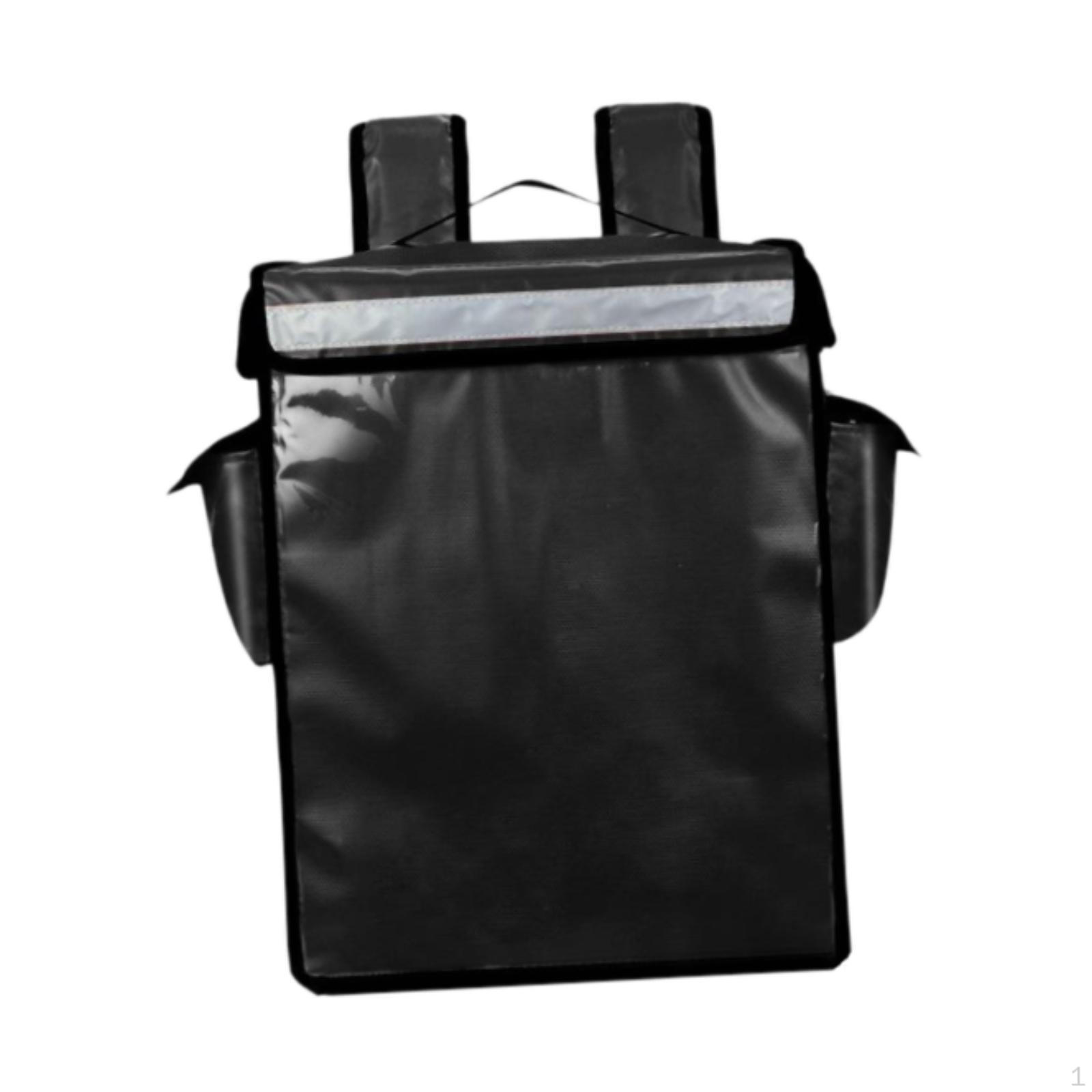 

Рюкзак для доставки еды, водонепроницаемый, практичный, удобный для переноски, сумка для пиццы чёрный