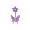 Colorful Butterfly Heart Belly Button Rings For Women Girls Sexy Navel Ring Drop Dangle Body Jewelry Beach Belly Navel Rings