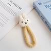 Miffy Rabbit Plush Phone Case Lanyard: Handheld Anti-lost Wrist Strap Keychain Pendant.