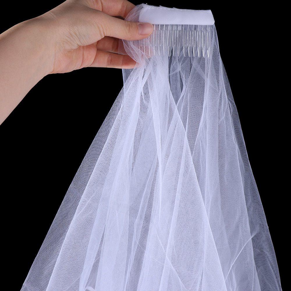4Pcs/set Veil Bachelorette Party Decor Badge Bridal Wedding Veil  Gorgeous Hair Accessories