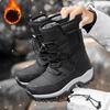 Winter Hiking Shoes Women Snow Boot Plush Fashion Ankle Boots High Top Waterproof Warm Fur Boots Platform