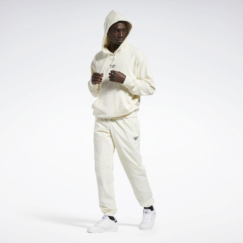 Reebok Solid Color Logo Sports Hoodie Unisex Hoodies Off-White HG1595