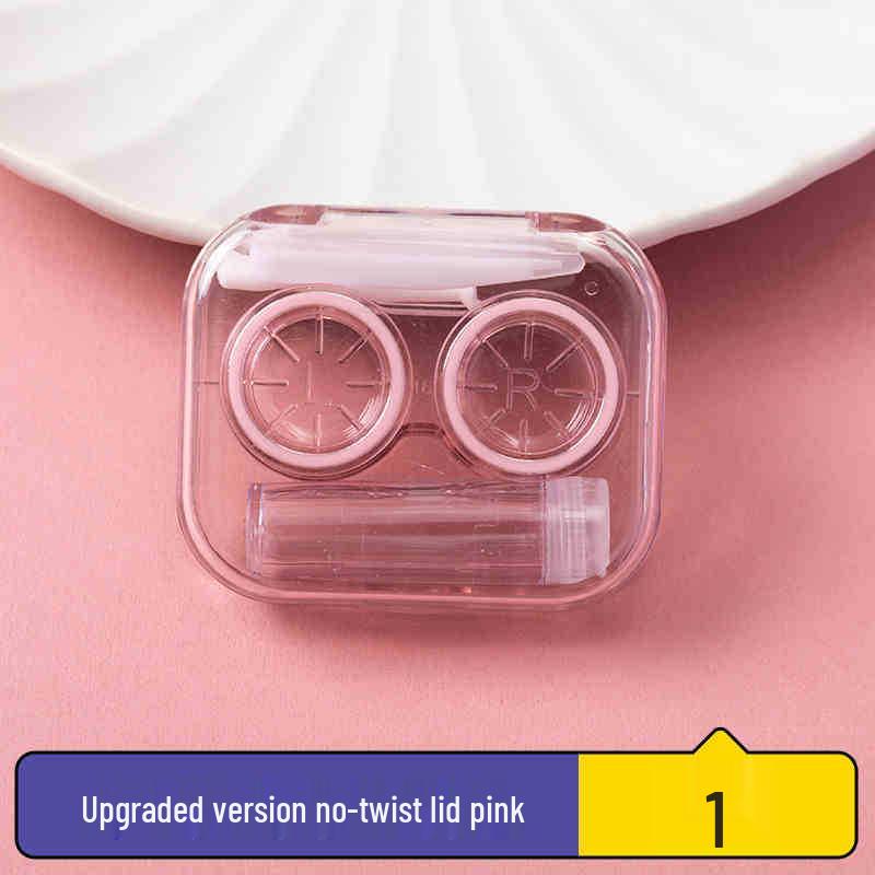 Portable Minimalist Contact Lens Case with Mirror