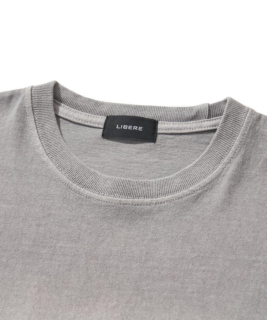 LIBERE Washed Long Sleeve Tee / Gray
