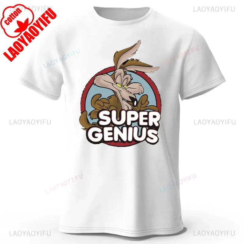 

Мультяшні футболки Wile E Coyote Довіряй мені, я інженер Принт Модний Бавовняний Y2k Класична Смішна Чоловіча Футболка Літня Camisetas M