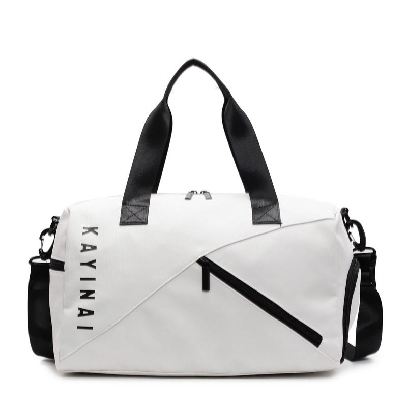 

New short-distance travel bag women s large-capacity portable wet and dry separation sports fitness bag luggage storage bag off білий колір