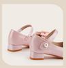 Collezione Inverno 2025: Tacchi Alti da Principessa per Bambina - Scarpe in Pelle con Fiocco per Bambini, alla Moda e Versatili