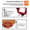 Aluminum Router Corner Jigs Set R10-R50 Precisions Woodworking Corner Templates Easy to Use