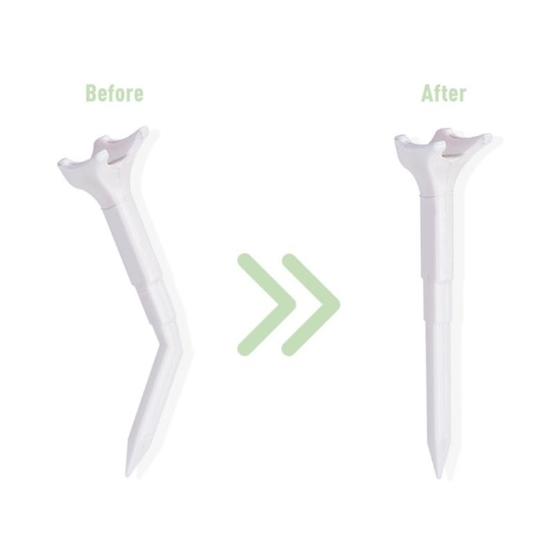 8Pcs Plastic Golfs Tees Replacement 5 Degree 4 Prongs Head Plastic Ball Holder Enduring Long Golfs Tees Easy to Use