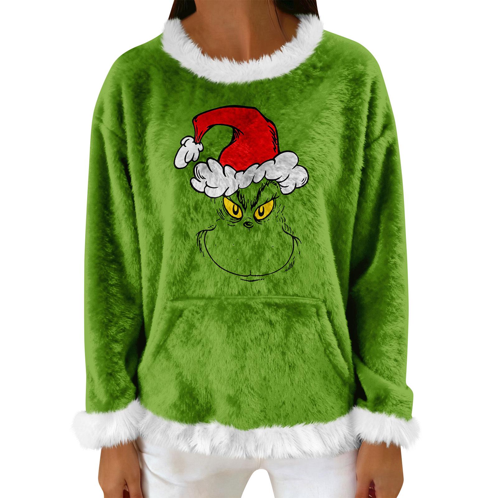 

Женский повседневный флисовый свитшот с длинными рукавами и круглым вырезом, удобный, свободного кроя, легкий, фланелевый свитшот для женщин L киноварь