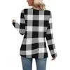 Women's Fashion Casual V-neck Ruched Long-sleeve Top