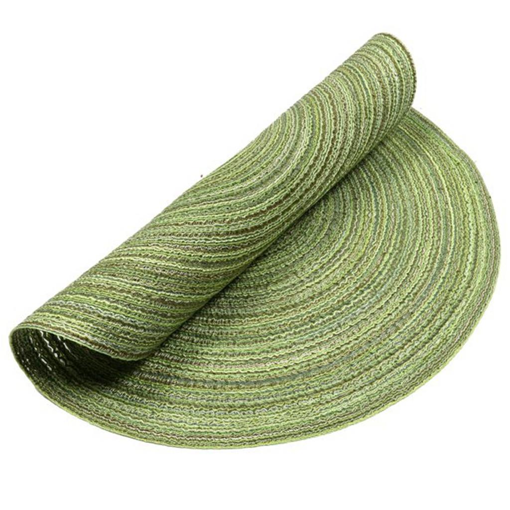 4-piece Set Meal Mat Woven Round Mat Tableware Cup Pad Woven