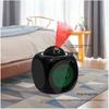 Multifunctional Projection Alarm Clock Glow-in-the-Dark Digital Clock Bedside Alarm Clock with Temperature and Humidity Display