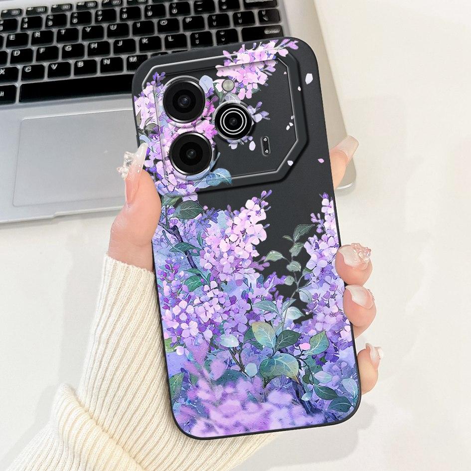 6,78" Für Tecno Pova 6 Pro Hülle 2024 Mode Muster Quadratische Linse Schutz Hülle Weich Für Tecno Pova 6 Pova6 Pro 5G Handyhüllen