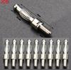 JCD 10pcs Male Plug Jig 4MM Banana Plug With Screw Teeth M3/M4 Threaded Pressure Rod Head Welded Lantern Plug Fixture Accessory