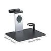 Universal Car Headrest Mounted Foldable Laptop Tray With Phone Support And Extendable Beverage Slot For Office Work