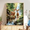 5d DIY Diamond Painting Cross Stitch Cute Little Deer Diamond Embroidery Animal Mosaic Full Round Drill Home Decor