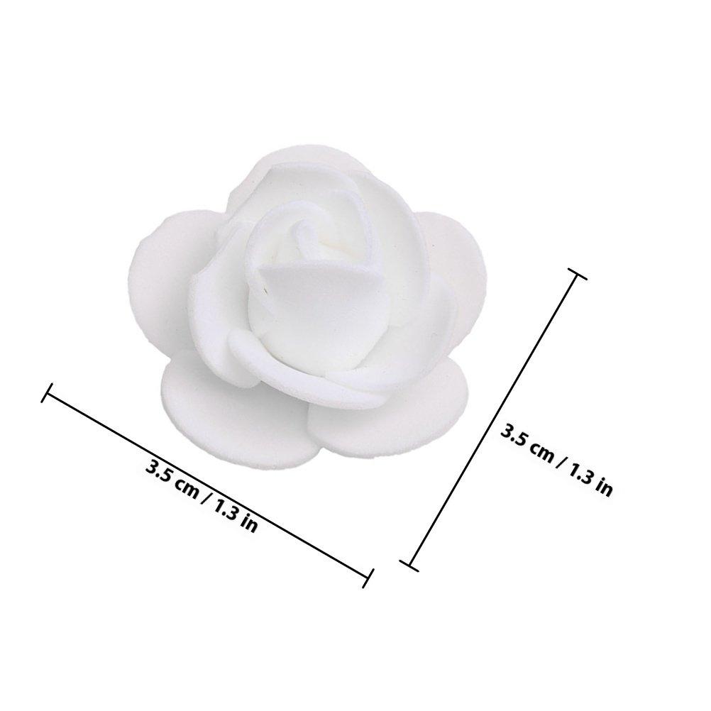 50Pcs Faux Rose Heads Foam Artificial Roses for Wedding Decoration Valentine's Day DIY Craft Flowers Centerpiece Wreath Bouquet