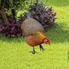 Yard Art Acrylic Chicken Ornament DIY Animals Sculpture Creative Garden Chicken Stake  Backyard