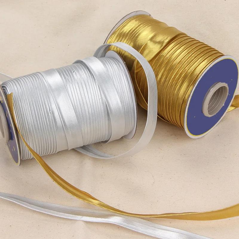15mm Width Metallic Bias Tape Colorful Polyester Hemming Binding Tape for Patchwork DIY Craft Accessories Sewing