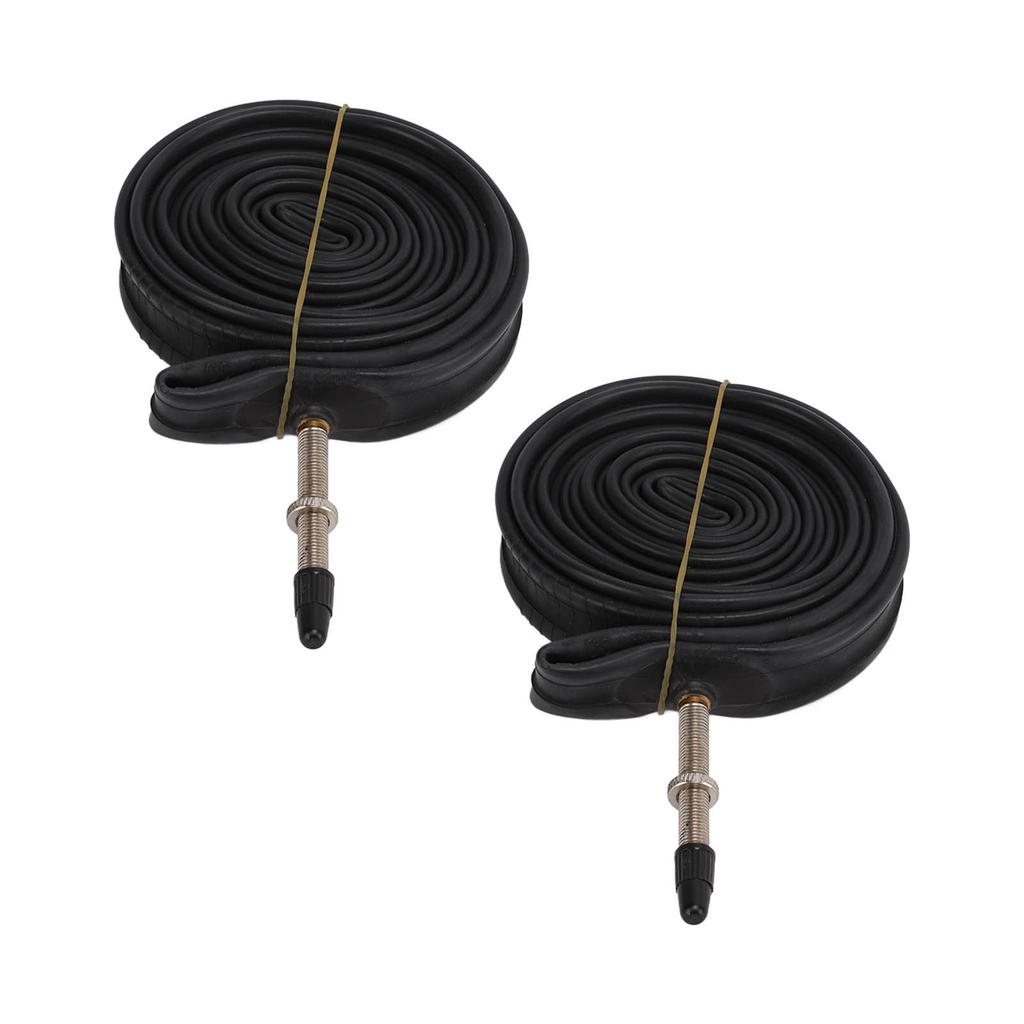 2 Pack 700x23C Bike Inner Tube 700c   Valve Butyl Rubber Bike Tube with 2 Tire Levers