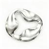 Elegant Twisted Metal Jewelry Display Tray - Streamlined Design for Exhibitions