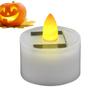 Rechargeable Solar Tea Light LED Candles Outdoor Tealight Candle Flameless Flicker Waterproof Solar Lights Halloween Home Decor